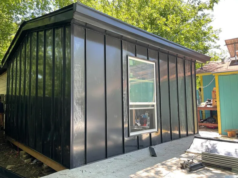 Black standing seam metal wall panels for Roof Inspection in Burlingame